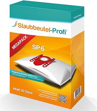20 Staubsaugerbeutel Inkl Filter Geeignet Siemens VSQ5X1230 Q 5.0 VSQ86600 Q 8.0 - Foto 8