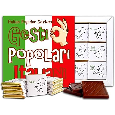 POPULAR ITALIAN GESTURES Chocolate Gift Set 5x5in 1 box [Flag Prime] Cover