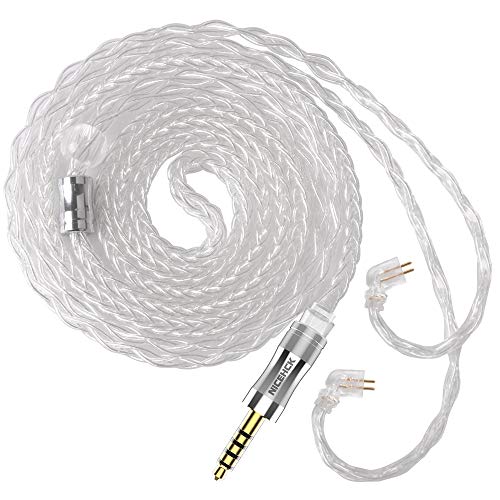 NICEHCK LitzPS Pro イヤホンケーブル 4N8芯純銀 99.99%純度 NX7 2pin 4.4mm 金属製プラグ 着脱式 アップグレードケーブル 音質改善 柔らかい5極 1.2m DIYイヤホンのアクセサリ 高級交換用ケーブル ハイエンドケーブルDIYイヤホンのアクセサリ 音質改善 高級交換用ケーブル ハイエンドケーブルNICEHCK NX7 MK3 NX7 PRO NX7 DB3、TFZ LIVE 1 LIVE 3 T2 T2G KING EDITION No.3 S7 SECRET GARDEN QUEEN、AUGLAMOUR F300 RT-3、YB04イヤホン4BA等に対応 (NX7 2pin 4.4mm) NICEHCK LitzPS Pro イヤホンケーブル 4N8芯純銀 99.99%純度 NX7 2pin 4.4mm 金属製プラグ 着脱式 アップグレードケーブル 音質改善 柔らかい5極 1.2m DIYイヤホンのアクセサリ 高級交換用ケーブル ハイエンドケーブルDIYイヤホンのアクセサリ 音質改善 高級交換用ケーブル ハイエンドケーブルNICEHCK NX7 MK3 NX7 PRO NX7 DB3、TFZ LIVE 1 LIVE 3 T2 T2G KING EDITION No.3 S7 SECRET GARDEN QUEEN、AUGLAMOUR F300 RT-3、YB04イヤホン4BA等に対応 (NX7 2pin 4.4mm)