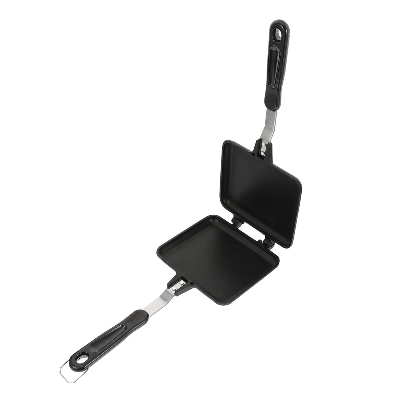 PartyKindom Antihaft Sandwichform aus Aluminium, Schwarz, Abnehmbar | Doppelseitig, Leicht zu Reinigen, Brotbackplatte für Toast und Sandwichbrot, Küchenbedarf