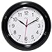 Infinity Instruments Focus Simple Business Black 9 inch Wall Clock by
