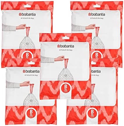 Brabantia Bin Liners, Size G, 23-30 L - 40 Bags - 2 pack