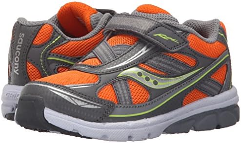Saucony Boys' Baby Ride Sneaker (Toddler/Little Kid), Orange/Grey, 5 W US Toddler | Image 6