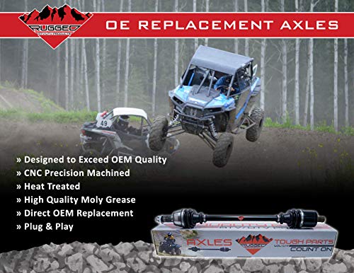 Rugged Rear Left/Right Performance Axle (2012-16) (2018-19) Arctic Cat/Textron Wildcat/X/4/4X, Cnc Precision Components, Stainless-Steel Clamps Coated For Protection & Machined Heat Treated Long Life #TOP1
