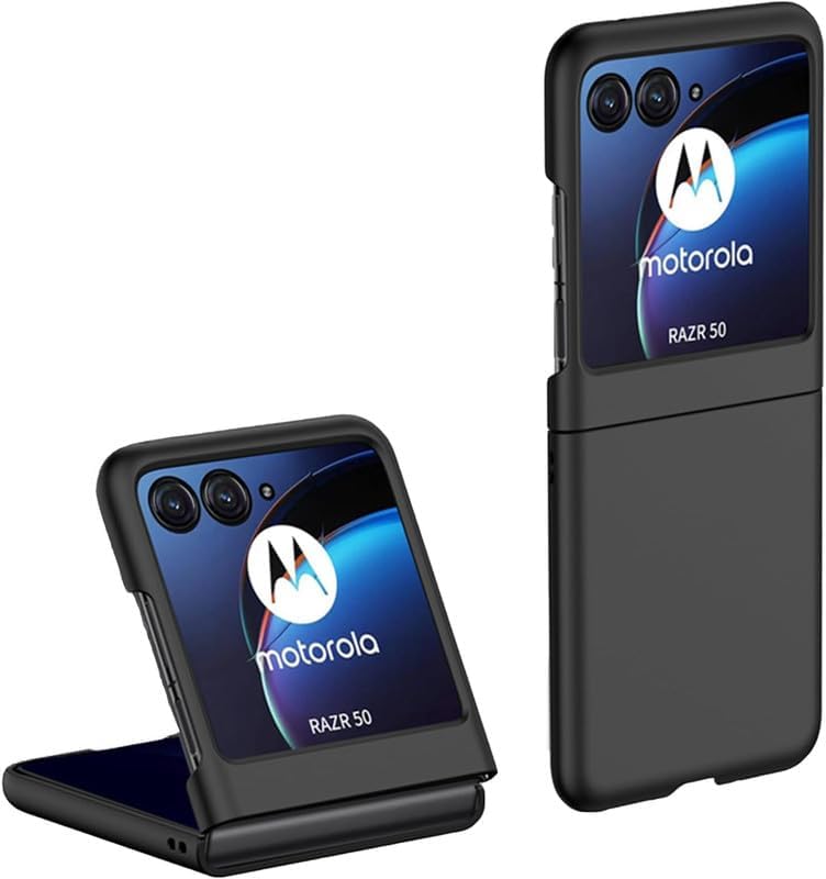Slim Case Compatible with Motorola Razr 2025, Hard PC Anti-Slide Lightweight Hard Case Cover for Motorola Razr 2025 – Black Hard PC