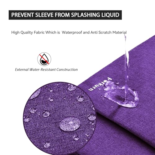 Ferkurn Laptop Bag Case for Women Men, Messenger Briefcase Computer Bag with Shoulder Compatible with Macbook Pro/Air, XPS Latitude, HP Pavilion, ASUS, Acer, Samsung, Purple, 15 15.6 16 Inch - Image 6