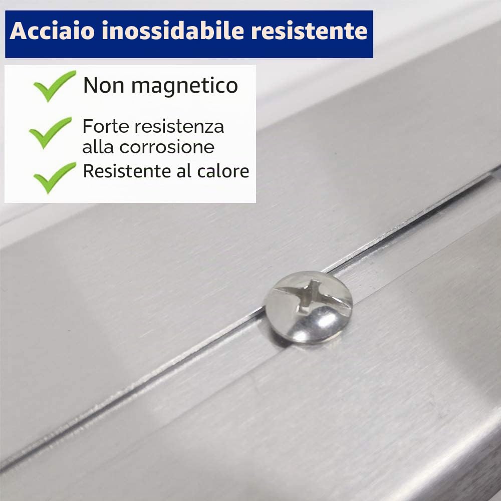 30 cm Fino a 53 cm, Copertura Universale per bruciatori a Gas, distributore di Fiamme in Acciaio Inox, Ricambio per la Maggior Parte dei Barbecue a Gas Landmann (5 Pezzi)