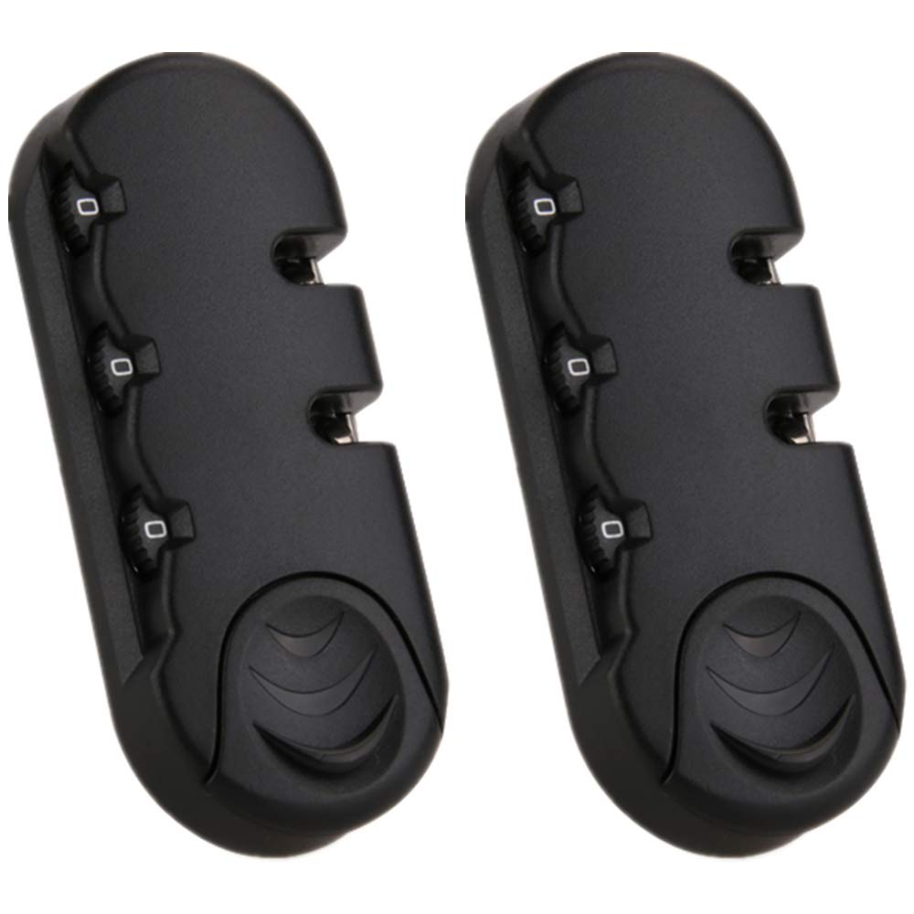 Candados para maletas, Juego de un par S093# tipo negro reemplazo bloqueo contraseña for maleta caja varilla tracción maletero DIY