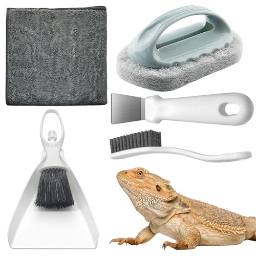 Bearded Dragon Tank Cleaning Kit, Reptile Enclosure Cleaning Tool Set