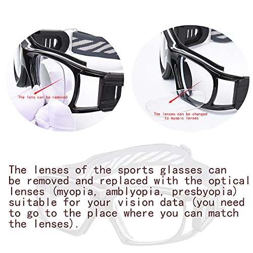 'N/A'' Soogree Sport Glasses For Men Women Basketball Football Sport Goggles Anti Fog Shock Collision Wearable Glasses #TOP4
