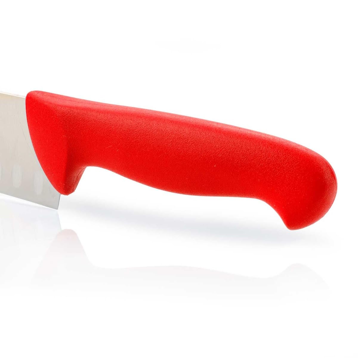 Arcos 290622 seria 2900-santoku azjatycki nóż ostrze nitrm 180 mm (7,09 cala) - uchwyt polipropylenowy czerwony kolor, 18/8 stal nierdzewna