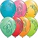 11" Dinosaurs In Action Festive Latex Balloons