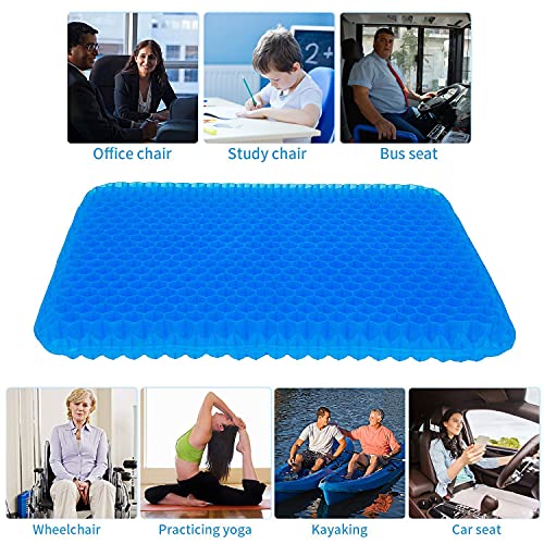 Image of Bulfyss Medical-Grade Gel Seat Cushion, SmartGRID Ortho Pro Seat Cushion, Double-Sided | Office Chair, Car Or Home | Reduces Lower Back, Spine, Hip Pain | Posture Correction