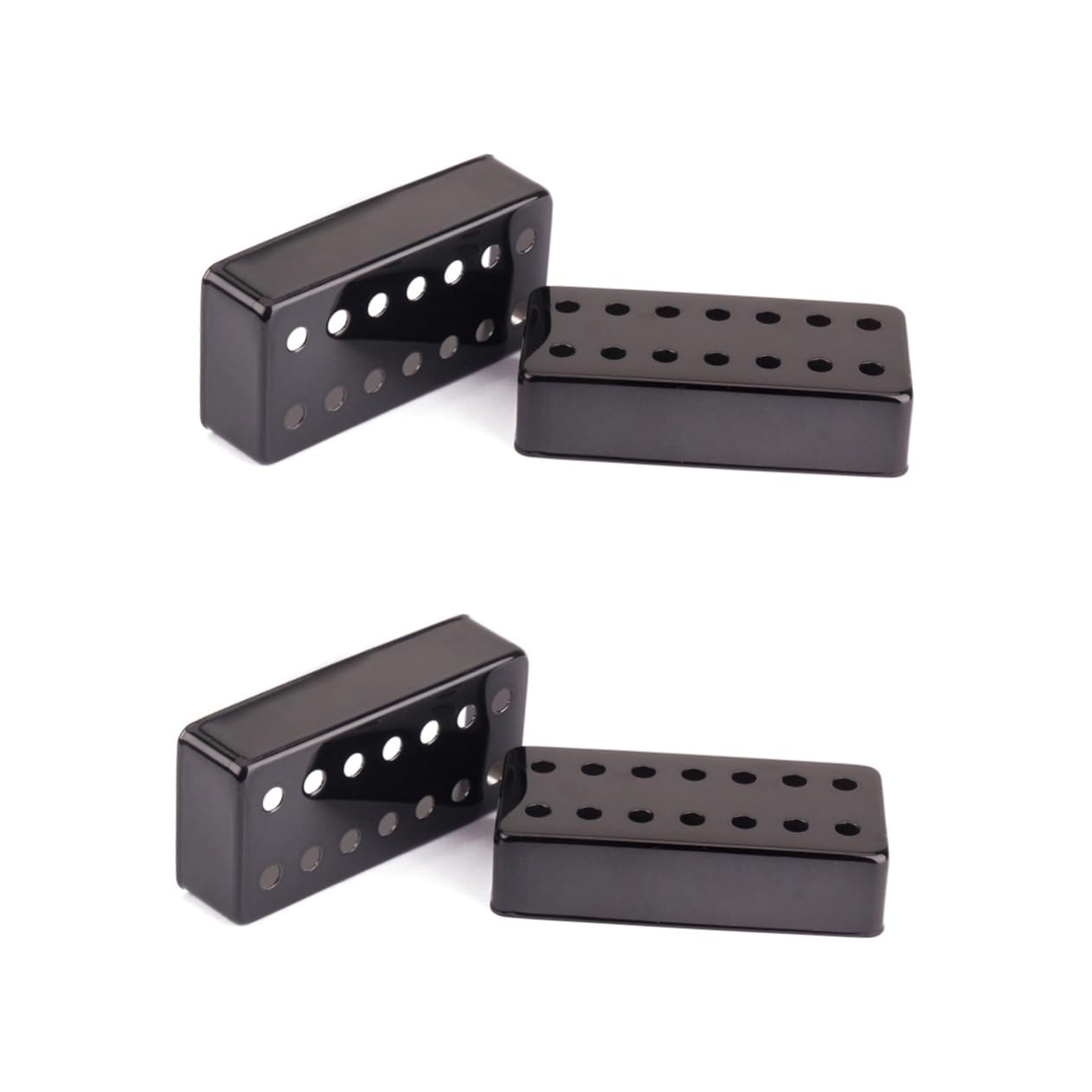 SUPVOX 2pcs Pickup Cover for Electric Guitar Black String Replacement Part Construction Compatible Spaced