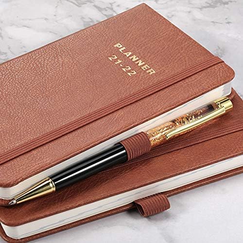 2021-2022 Pocket Planner - Pocket Planner with Premium Thicker Paper, Pocket Calendar with Pen Holder, Inner Pocket and Notes Pages