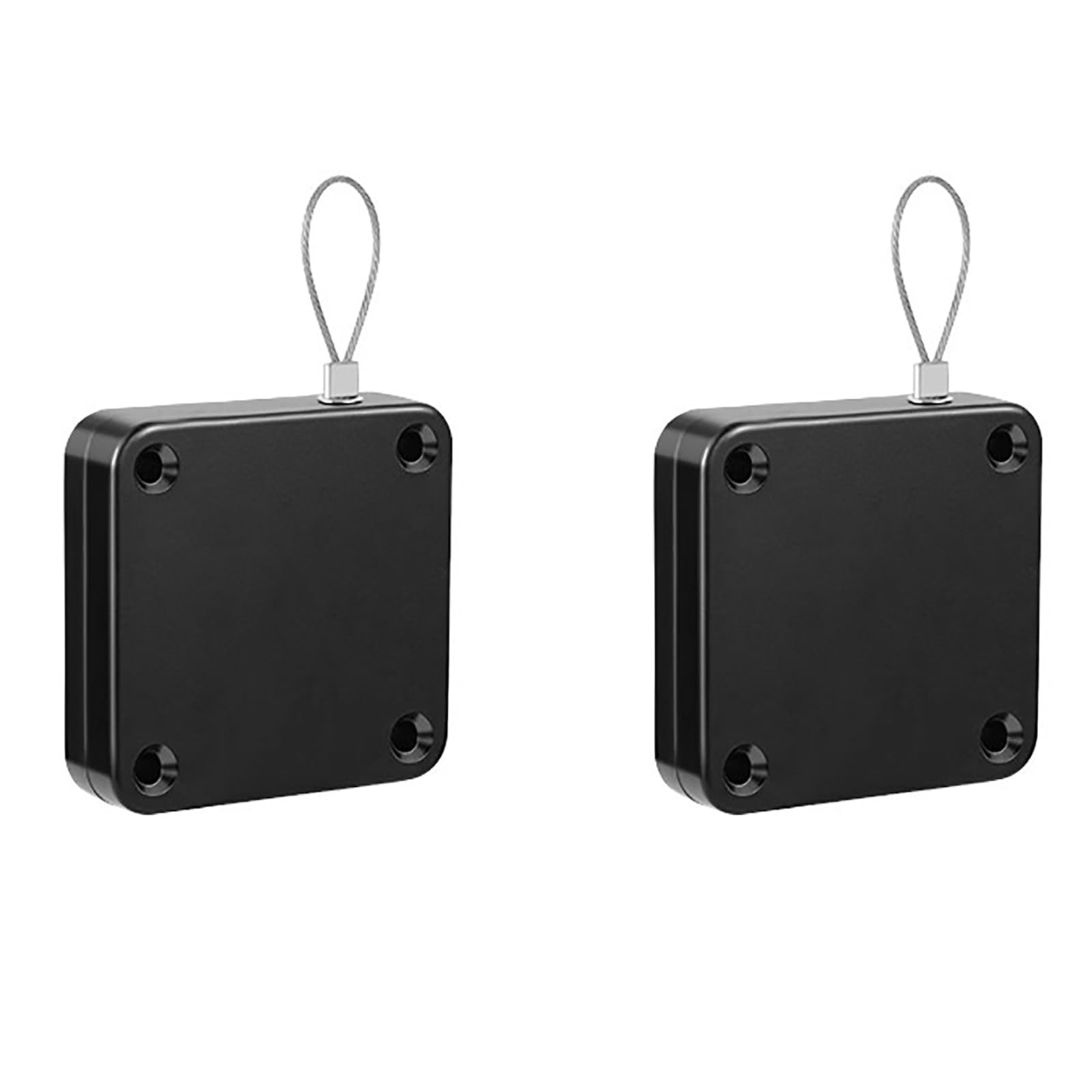 Upgraded Punch-Free 1000g Automatic Screen Door Closer, Storm Door Closer, Sliding Screen Door Automatic Closer with Steel Pull Cord for Bathroom,