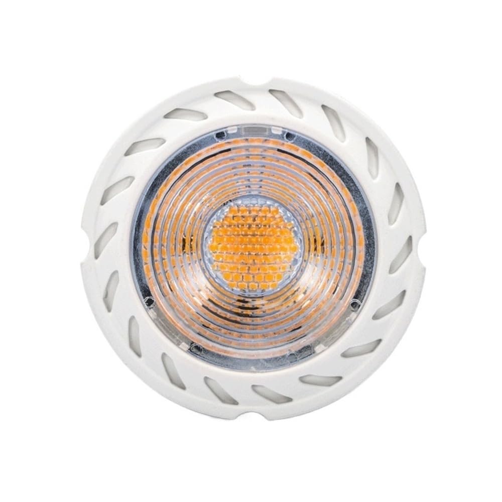 fengyan Casa Bombillas, Paquete de 10, Foco LED AC220V GU10 5W 2835SMD-7 Piezas Lámpara LED de plástico + Aluminio con atenuación Familiar Lámpara(Natural White 4000K)