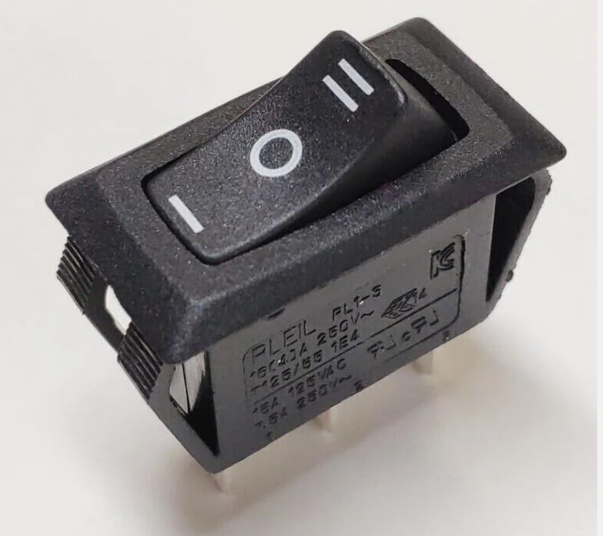for RLEIL RL1-5 3-Pin 3 Positions 16A 250VAC T125/55 Button Rocker Switch
