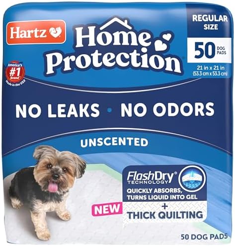 Hartz Almofadas para cães sem perfume feitas nos EUA, 50 unidades...