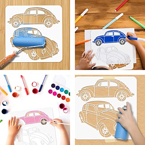 NBEADS Witch Magic Stencil, 30x30cm Hollow Out Drawing Painting Template Reusable DIY Art and Craft Stencils… - Image 4