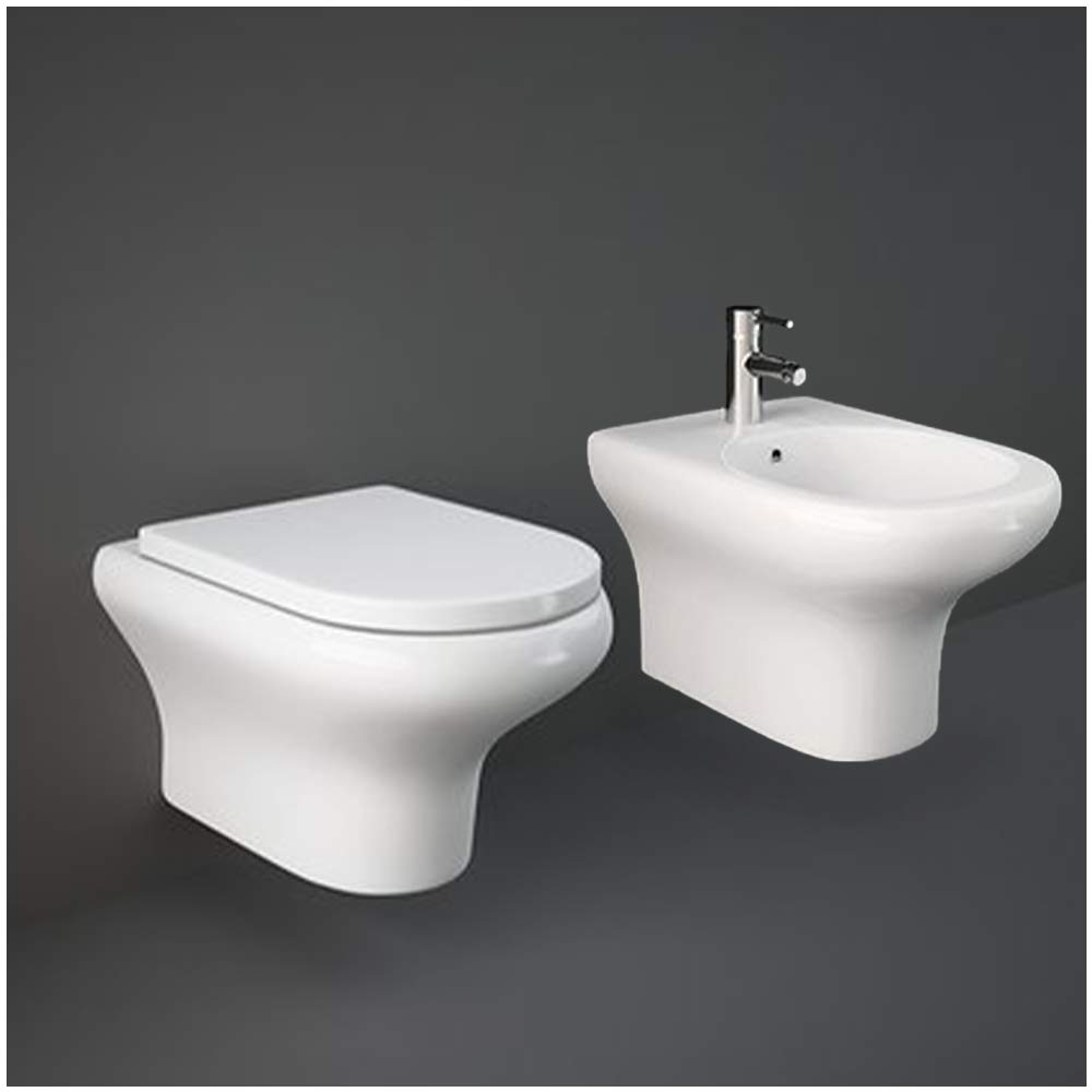 Inbagno WC Sospeso Serie Compact RAK Ceramiche Bianco Sedile Escluso