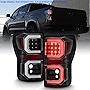 ACANII - For Black 2007-2013 Toyota Tundra Lumileds LED Bar Tube Tail Lights Taillights Brake Lamps 07 08 09 10 11 12 13