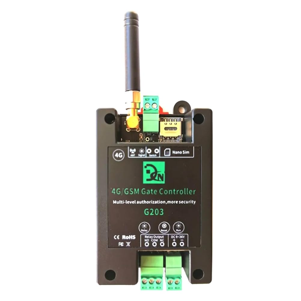 GSM 4G LTE Access Controller SMS APP Mando a distancia Interruptor de relé de encendido/apagado para puertas correderas automáticas