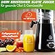 NUTRI-PRESS Slow Juicer Obst & Gemüse Entsafter - BPA-frei, 350 Watt, Sehr Leise, Ideal für Einsteiger Inkl. To Go Slow Juice Trinkflasche + Rezepte App