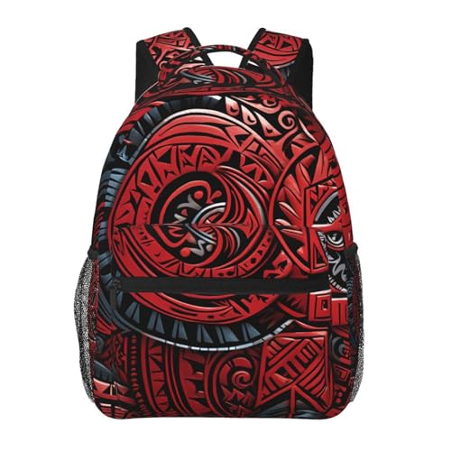 Sac à dos voyage PC portable rouge tribal pour l'affaires
