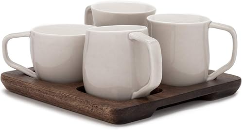 Miniatura 3 de ESPRO P7 French Press - Cafetera y tetera aislada de acero inoxidable de doble pared (negro mate, 32 onzas) juego de 4 tazas de degustación de café