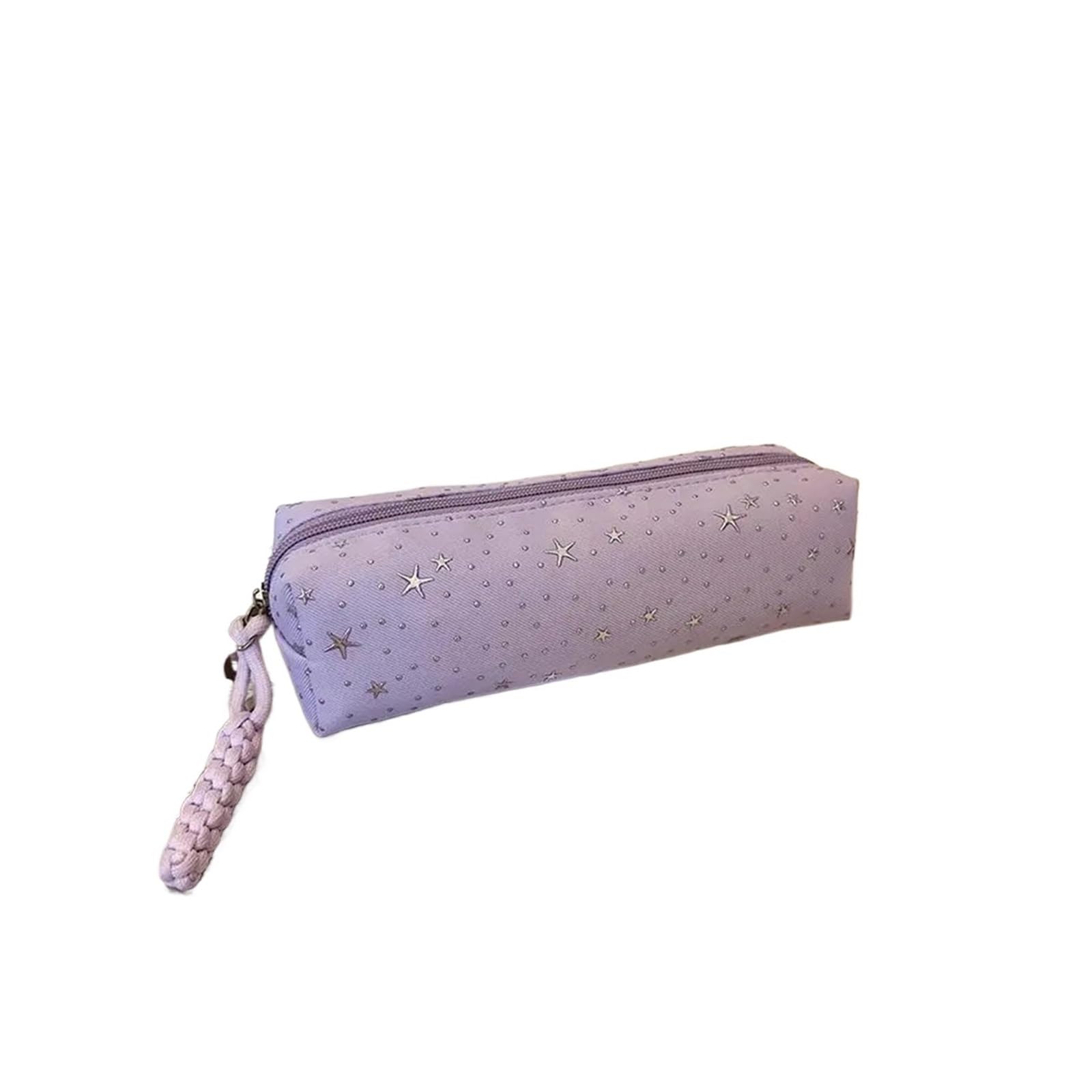 Astuccio Star Dot for studenti | Stile Ins, semplice, multiuso, organizer for pennelli da trucco/cancelleria(A8)