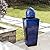 Glitzhome Ceramic Outdoor Water Fountain with LED Light Oversized Artichoke Pedestal Water Fountain with Submersible Pump Patio Fountain Waterfall for Garden Patio Deck Porch, Cobalt Blue, 35.75" H