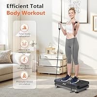 AXV Vibration Plate Fitness Platform Exercise Machine Vibrating Shaking Full Body Shaker Workout Vibrate Stand Shake Board Sport Gym for Weight Loss Fat Burner for Women Men — image 5