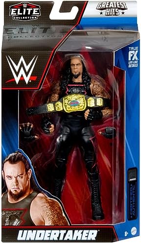 WWE Elite Collection - Greatest Hits - Undertaker, Black, 6 pulgadas