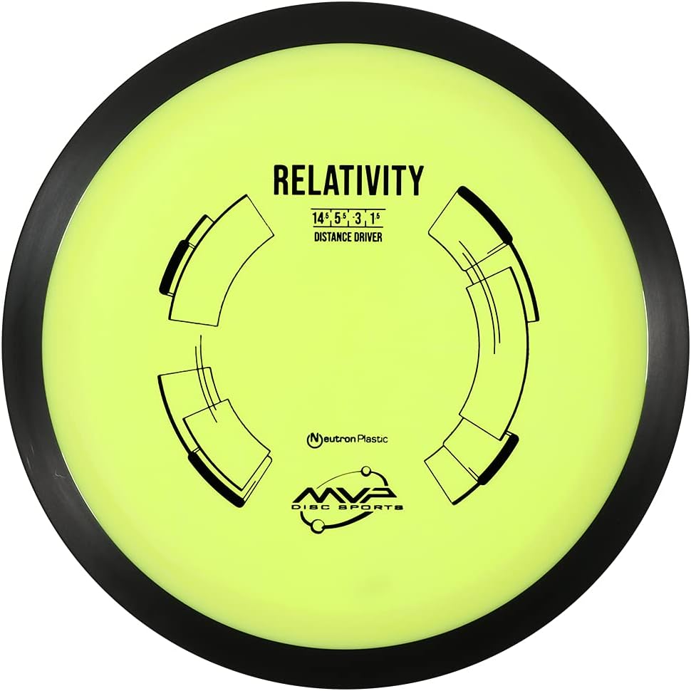 MVP Disc Sports Neutron Relativity Disc Golf Distance Driver (Colors May Vary)