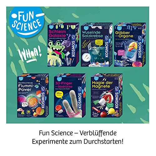 KOSMOS 654221 Fun Science - 3D-Fingerabdrücke, 3D-Skulpturen selber Machen, Abdruck-Set für die eigenen Finger, mit Klon-Pulver und Gips, KOSMOS Experimentierset für Kinder ab 8 Jahre, Silver – Bild 7