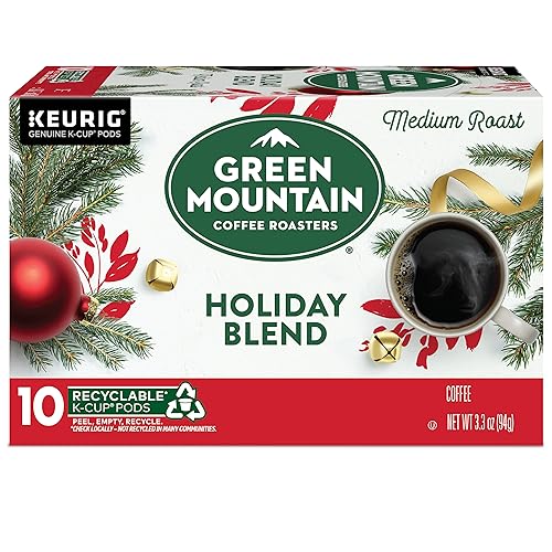 Image of Green Mountain Coffee Roasters K-Cups, Holiday Blend, 10 Count (Pack of 4)
