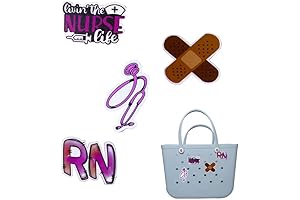 Bogg Bag GlamNurse Essentials: Must-have Acrylic Nurses Charm Decorations