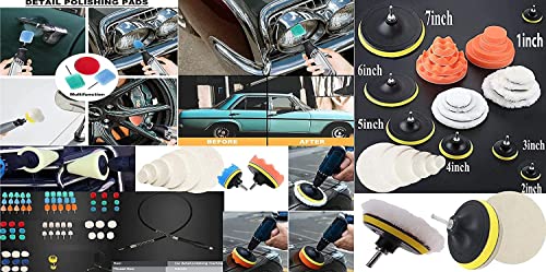 Image of DIY Crafts 10x, 3 inchinch, Mini 1-3 inchinch Choice 1-7 inchinch Cone Sponge Buffing Waxing Pads Drill Adapter for Tight Area Detailing Polishing Waxing Sealing Glaze DIY Accessory+Mini Vairable (10x, 3 inchinch)