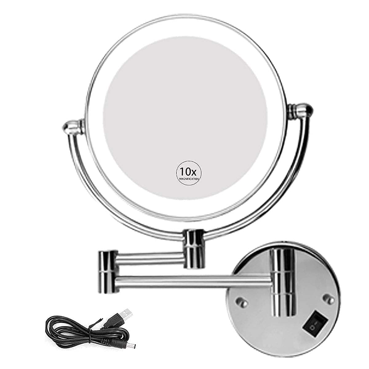 Miroir mural grossissant 10X AMUCK pour ne plus rater aucun détail du visage