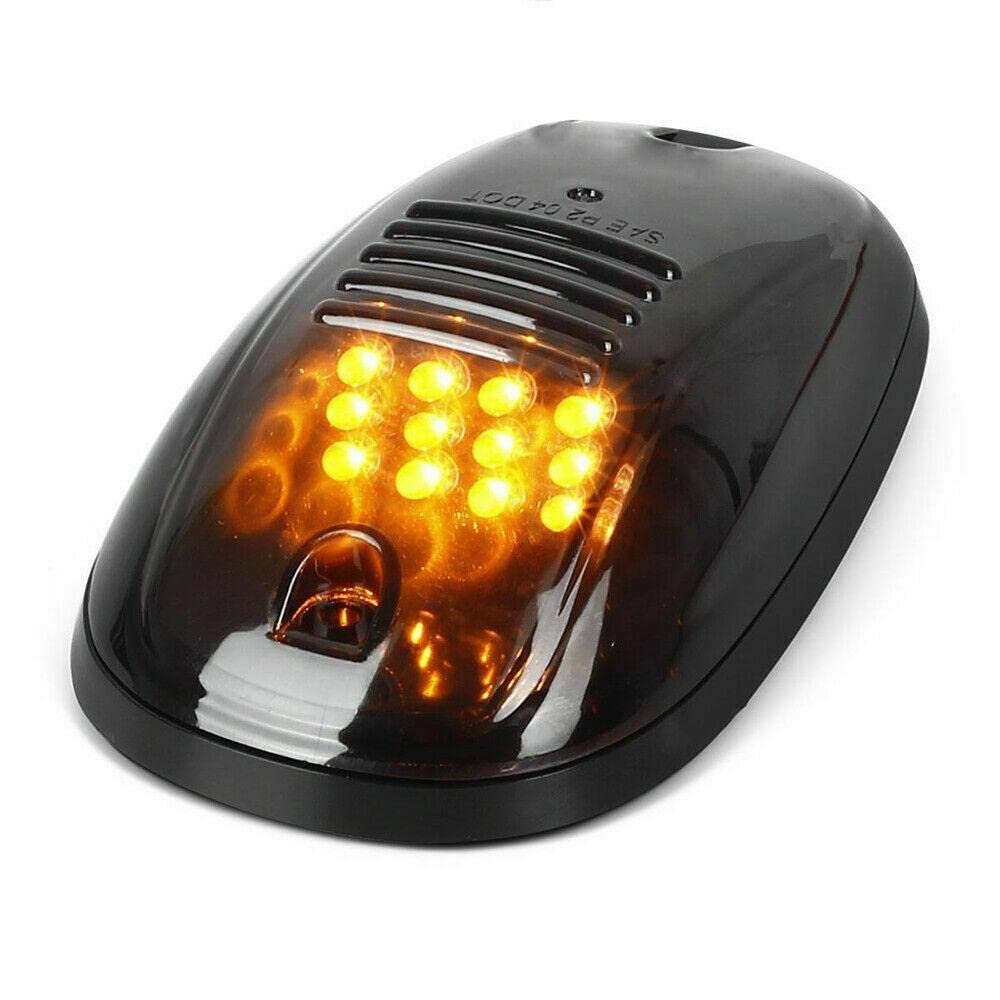 Riloer 5 sztuk zewnętrznych świateł dachowych LED do samochodu z soczewką dymną, do modelu D0DGE R-am 1500 2500 3500 4500 2003-2019