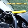 Car Steering Wheel Lock, Heavy Duty Car Anti-Theft Device, Universal High Visibility Universal Fit for SUVs, Motorhomes, Caravans, Virtually Pickproof & Quick Install #3