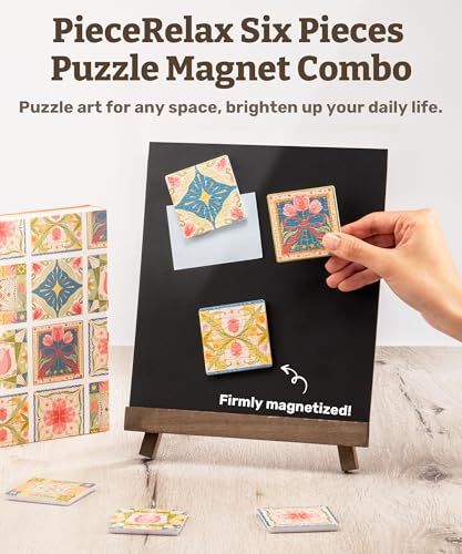 PieceRelax Magnet Puzzle para Adultos 96 Piezas - Tulip Tile Regalo Único y Decoración del Hogar con Rompecabezas de Plástico miniatura 2