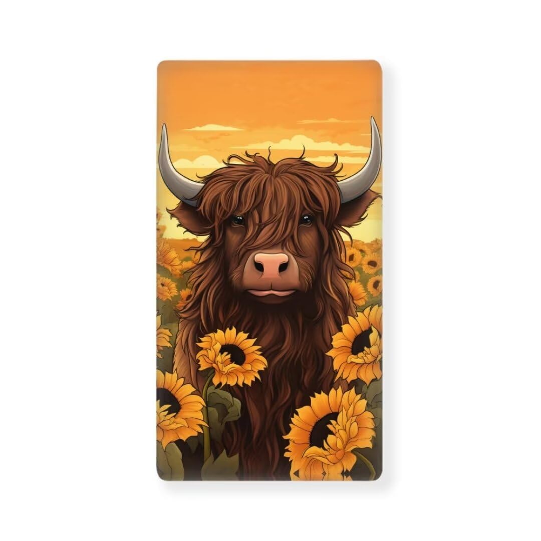 Highland Cow Baby Crib Sheets Neutral Sunflower Bedding Sets for Standard Cribs Breathable Baby Sheet for Bassinet Fitted Crib Sheets Nursery Decor Boy Girls Toddlers