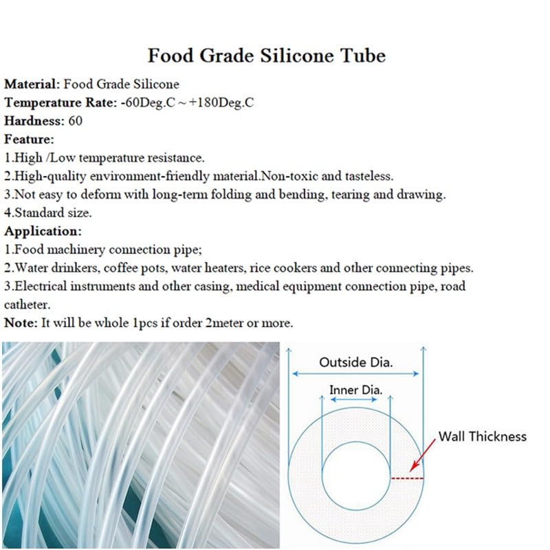 drain hose Soft Pipe Connect Transparent Flexible Silicone Tube 13mm x 16mm Food Grade Drink Water Rubber Hose water pump