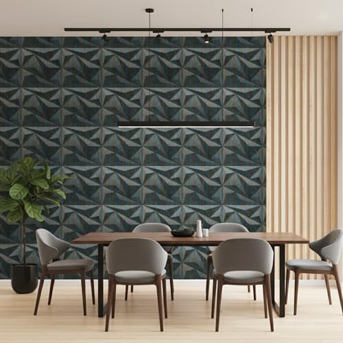 Image of Kayra Decor PVC for Wall Decor - Alps Design Rustic Wood Color 19.7 inch x 19.7 inch (Pack of 40) - Covers 107.80 Sq. Ft.