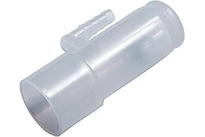 NAKO Group 2 Pieces Oxygen Adapter Enrichment Port Connector for CPAP Tubing Hose Model 1642