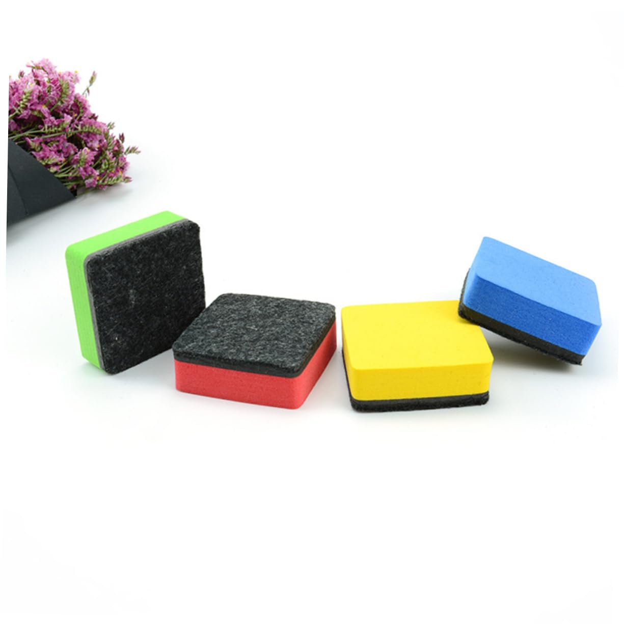 Ciieeo 48 Piezas Limpiador De Secos De Pizarra Limpiadores De Pizarra De Pizarra Oficina Pizarra Suave Magnética Pizarra De Vidrio Lavable Goma De Borrar Niño