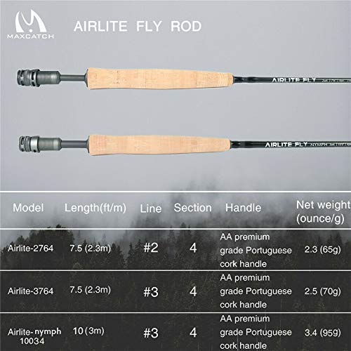 Unifishing Airlite-Fly Rod 2/3wt 7'6''-4pcs & Fishing Rod Cordura
