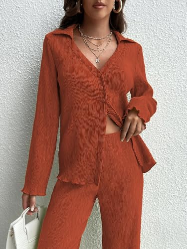 Image of GRECIILOOKS Co ord Set Women Stylish | Dress for Woman | Women's Summer Cord Set | Trendy Poly Cotton Pajama Set | Full Sleeve Beach & Resort Outfits